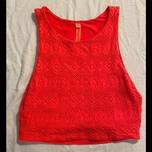 Blood Orange Eight Sixty Crop Top Tank (Size L)